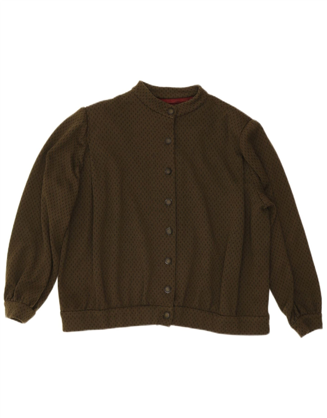 Jaqueta bomber feminina vintage UK 20 2XL cáqui manchado