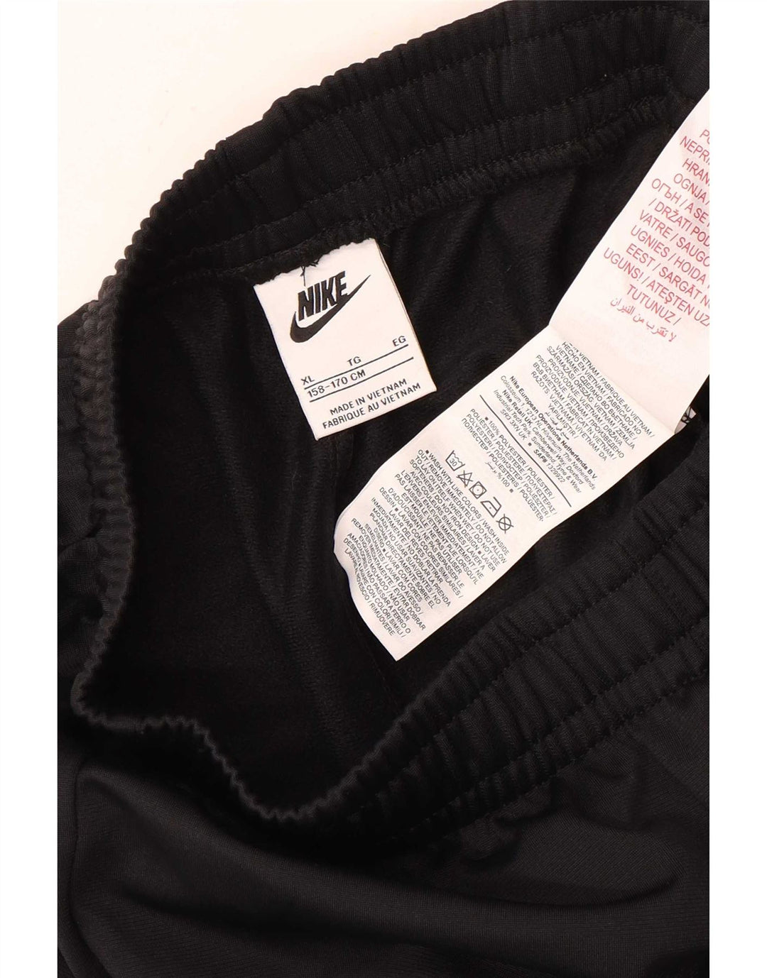 Calças de treino Nike Boys 13-14 anos XL preto poliéster