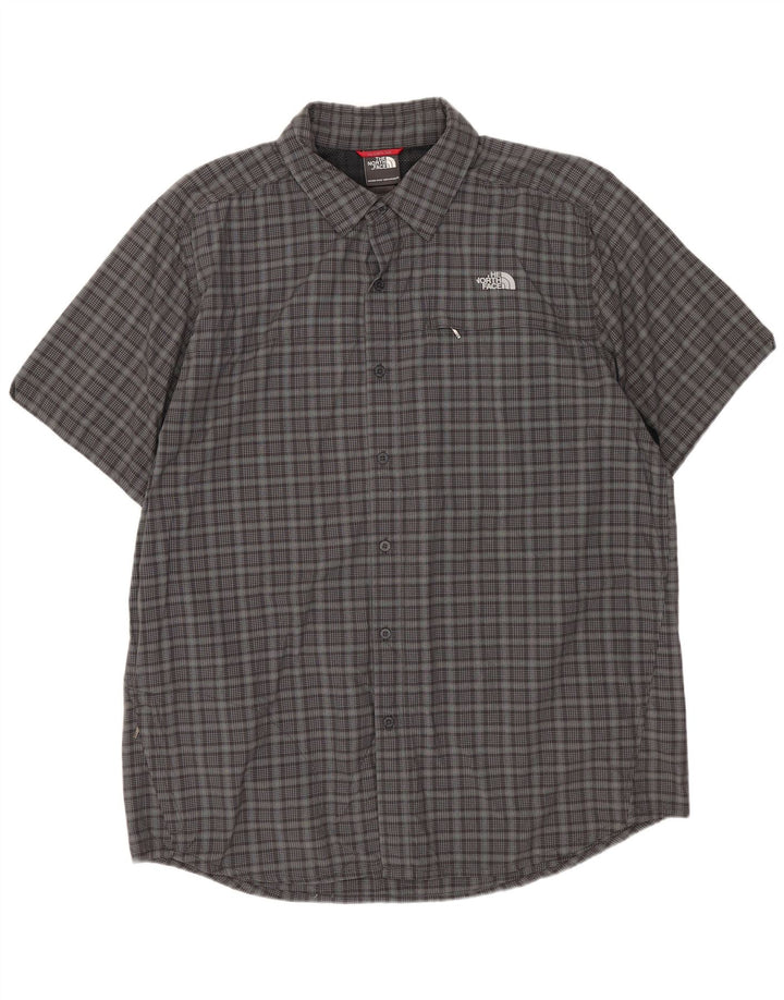 Camisa masculina de manga curta THE NORTH FACE XL cinza xadrez nylon