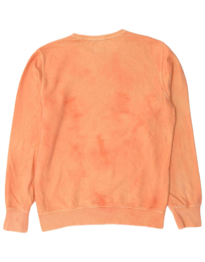 Superdry moletom masculino jumper XL laranja tie-dye algodão