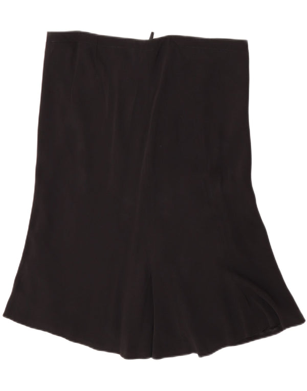 Saia evasê feminina Alexander Mcqueen IT 46 grande W34 L25 preta clássica