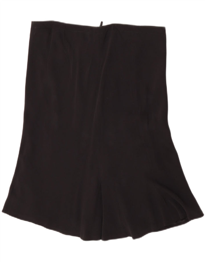 Saia evasê feminina Alexander Mcqueen IT 46 grande W34 L25 preta clássica