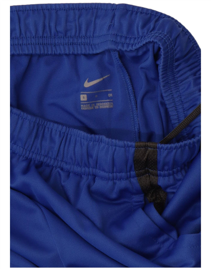Calça de treino masculina Nike pequena azul colorblock
