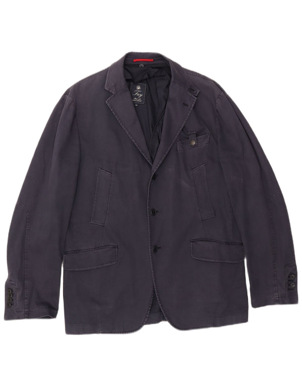 Jaqueta Blazer Fay Masculina com 3 Botões IT 52 XL Azul Marinho