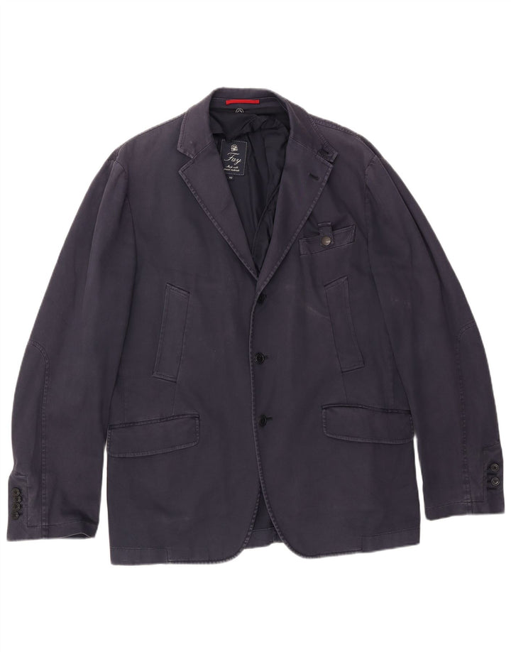 Jaqueta Blazer Fay Masculina com 3 Botões IT 52 XL Azul Marinho