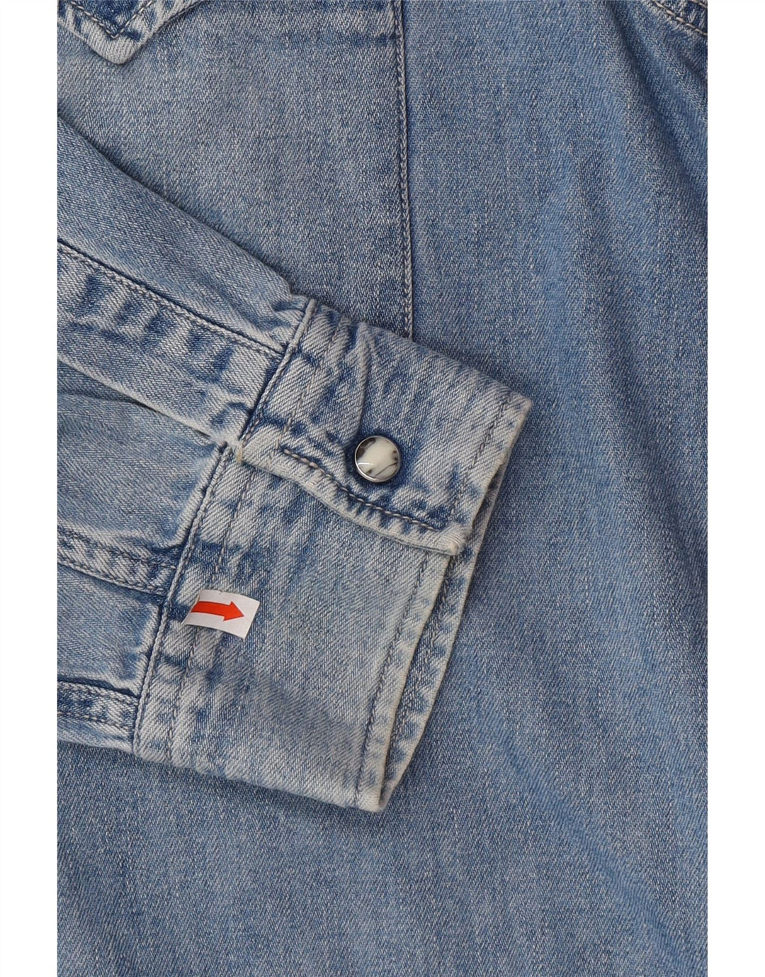 Camisa jeans masculina LEVI'S grande algodão azul