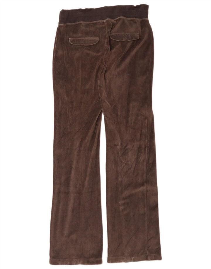 Calça de treino feminina de veludo ADIDAS EU 42 algodão marrom médio