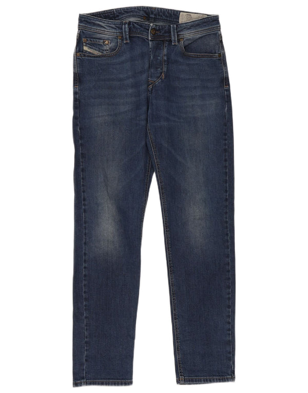 Diesel Mens Larkee-Beex Regular Tapered Jeans W30 L32 Azul Algodão