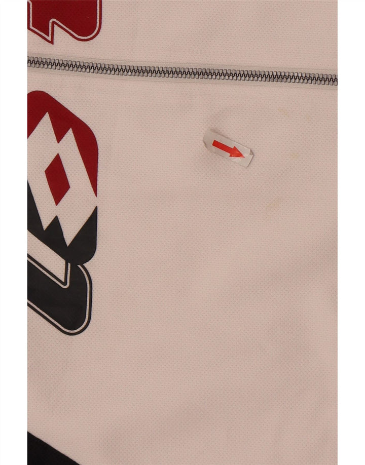 Lotto masculino gráfico completo agasalho 2XL branco colorblock poliéster