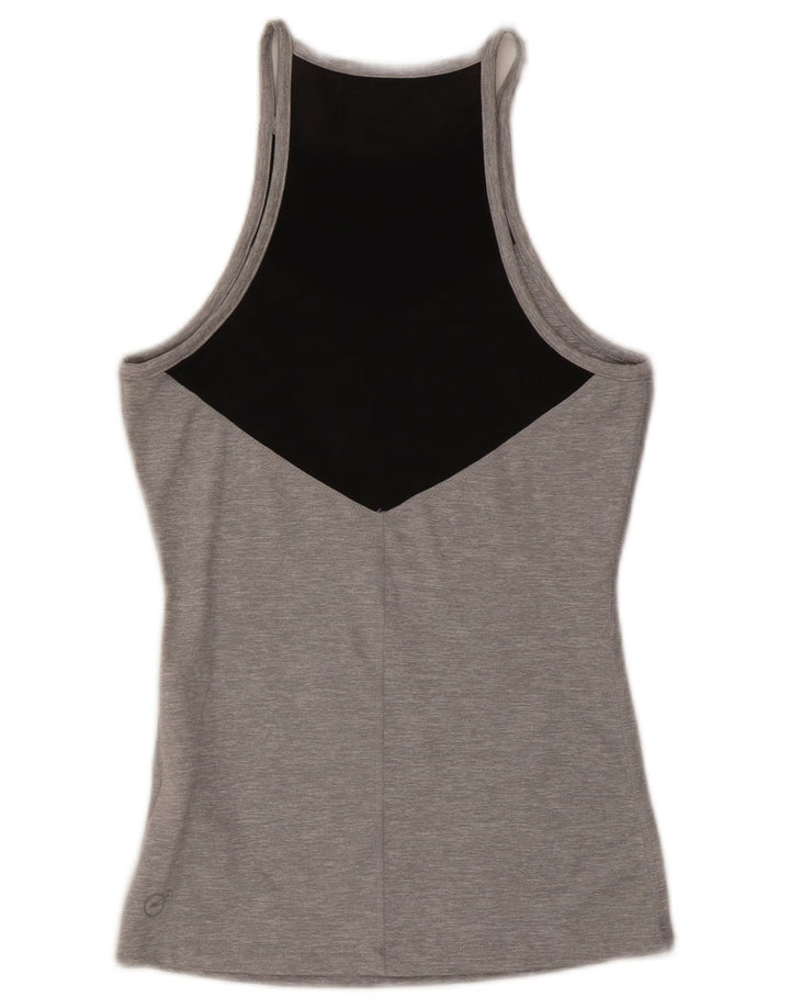 Colete feminino Puma UK 10 pequeno cinza colorblock poliéster