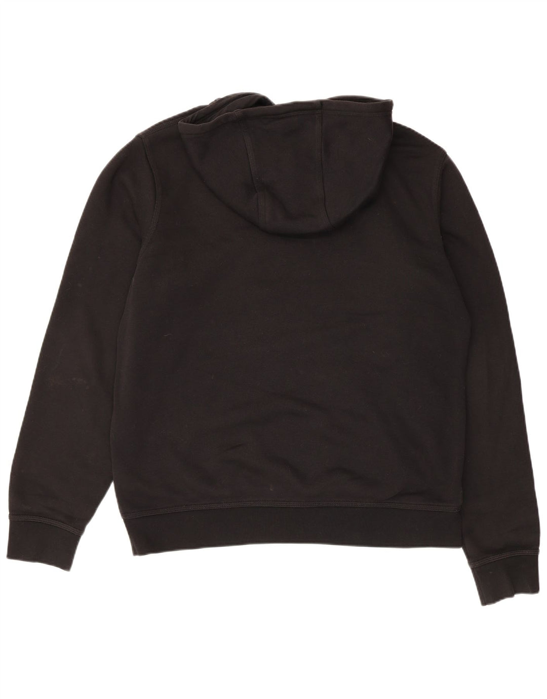NIKE Mens Hoodie Jumper Grande Algodão Preto