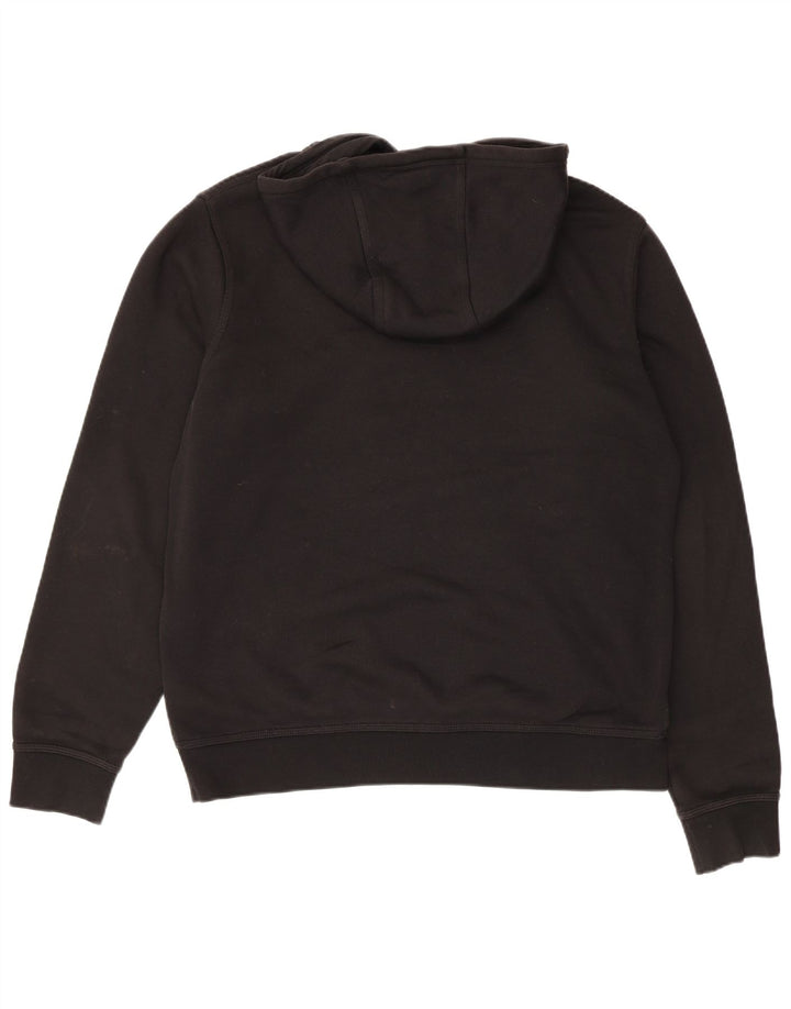 NIKE Mens Hoodie Jumper Grande Algodão Preto
