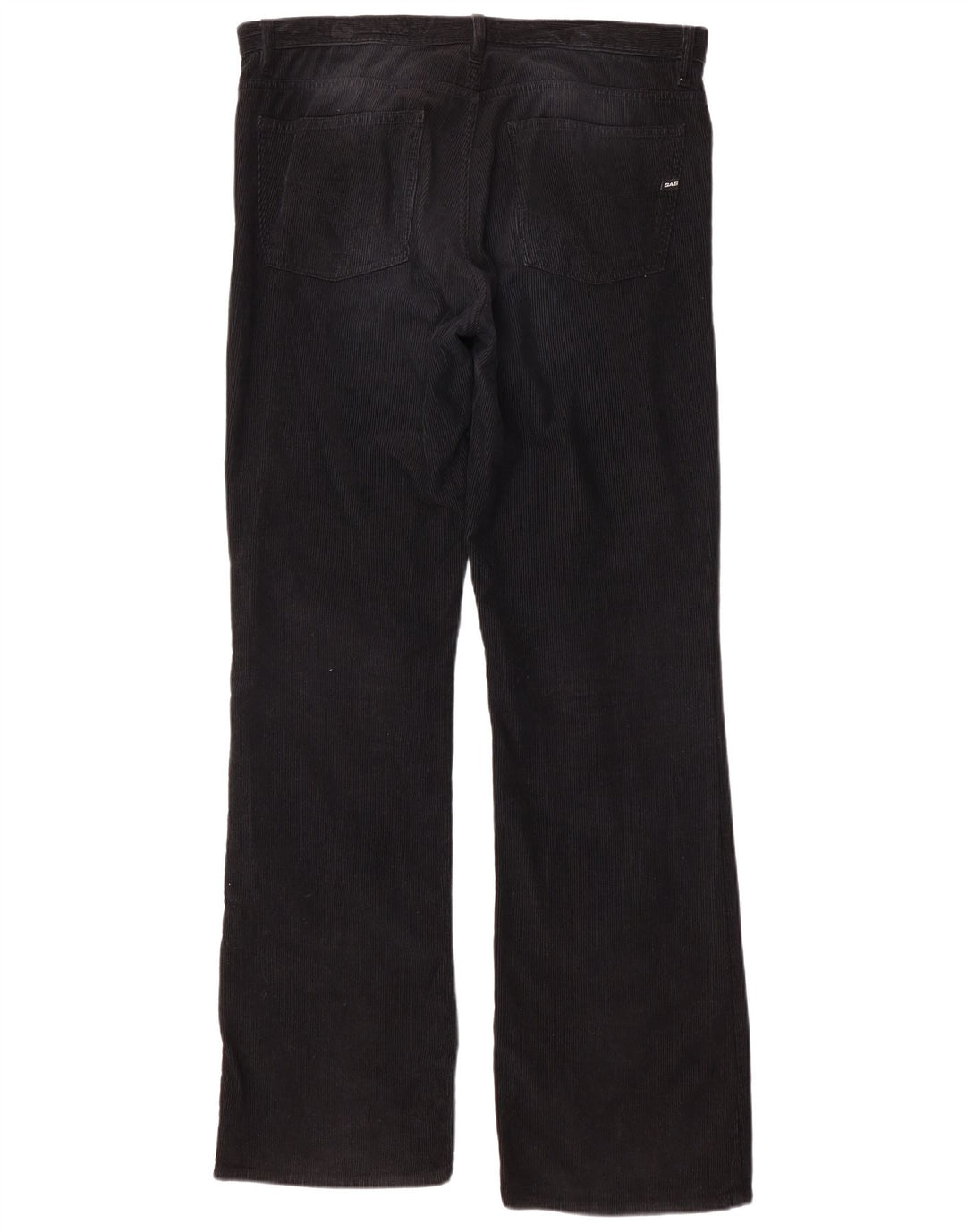Calça masculina de veludo bootcut Gas W36 L34 preta