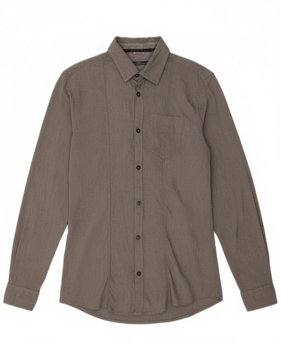 Camisa masculina Daniele Alessandrini grande viscose cinza