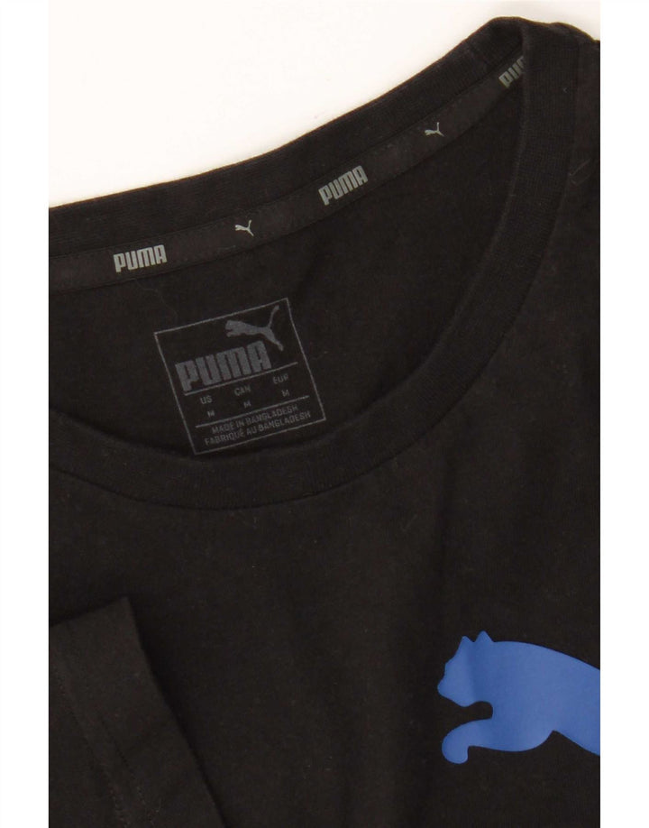 Camiseta Puma Masculina Graphic Top Médio Preto