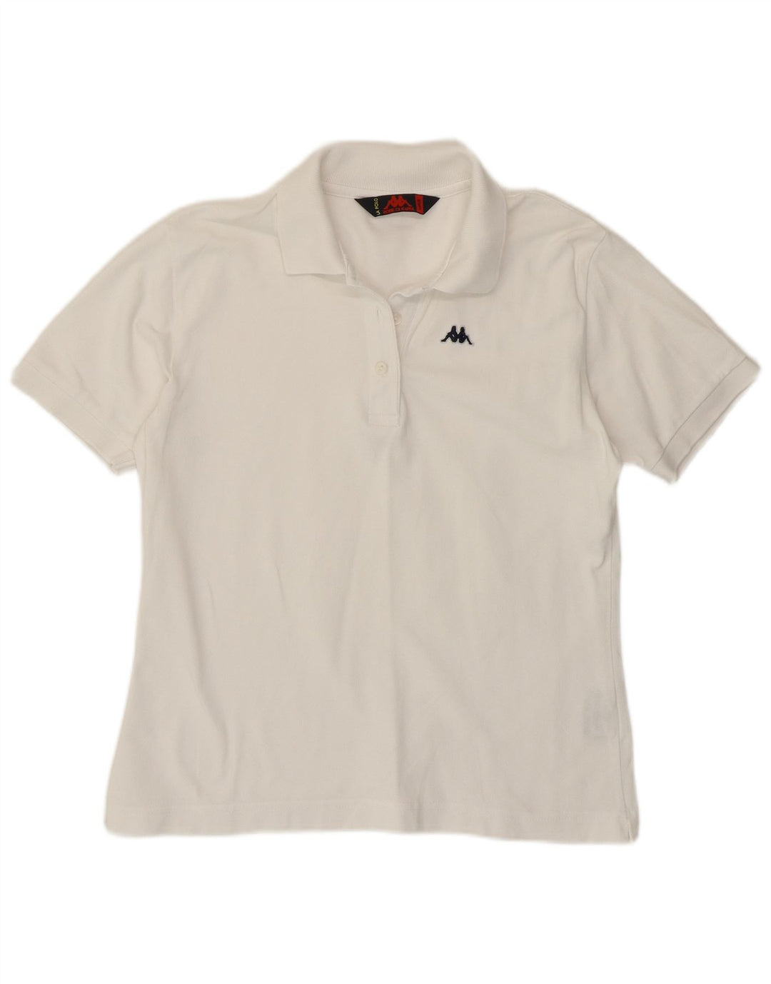 Camisa polo feminina KAPPA UK 14 grande algodão branco