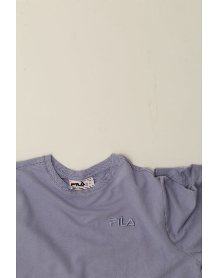 FILA Womens Sweatshirt Jumper UK 16 Large Purple Cotton Vintage Fila and Second-Hand Fila from Messina Hembry 