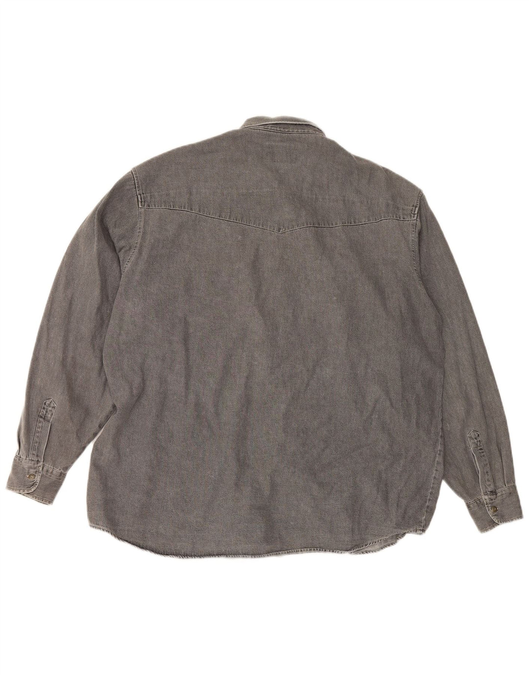 Camisa masculina vintage XL algodão cinza