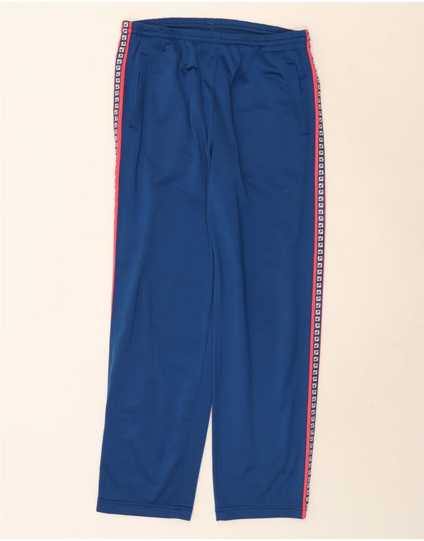 Calça de treino gráfica masculina Diadora UK 42 poliéster azul grande