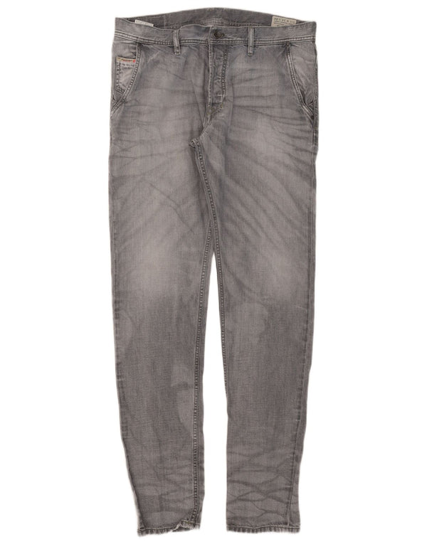 Diesel Masculino Kakee Carrot Slim Jeans W34 L34 Cinza Algodão