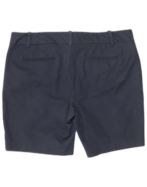 Shorts Chino feminino Dkny US 14 XL W36 algodão azul marinho
