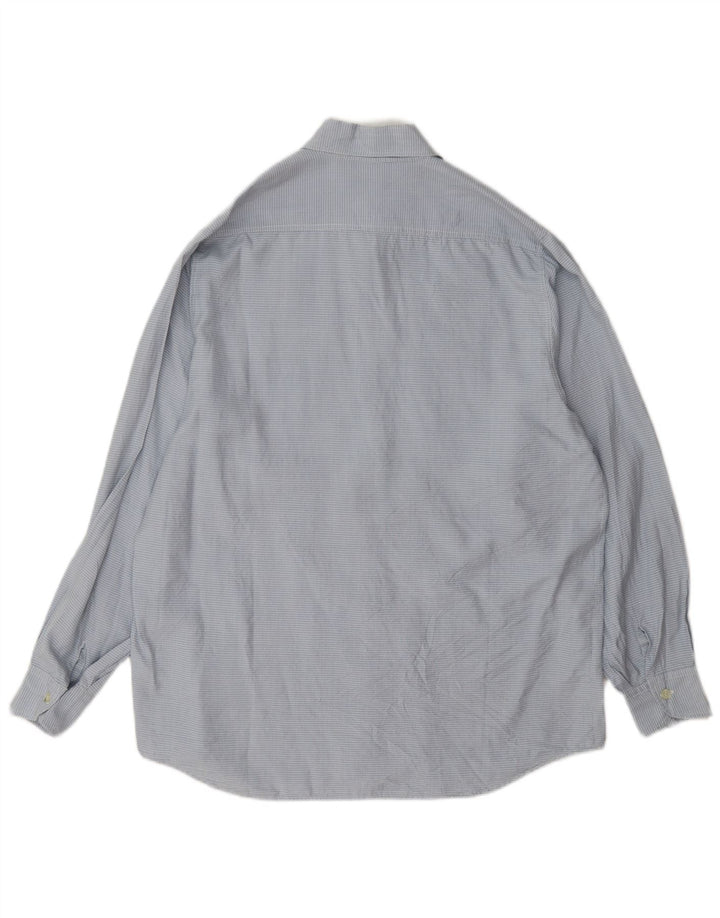 Camisa grande feminina Balloon EU 36 pequena seda azul gingham