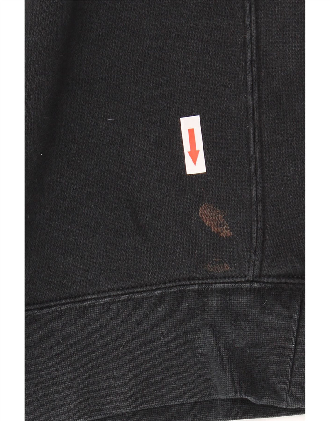 NIKE Mens Moletom Jumper Médio Algodão Preto