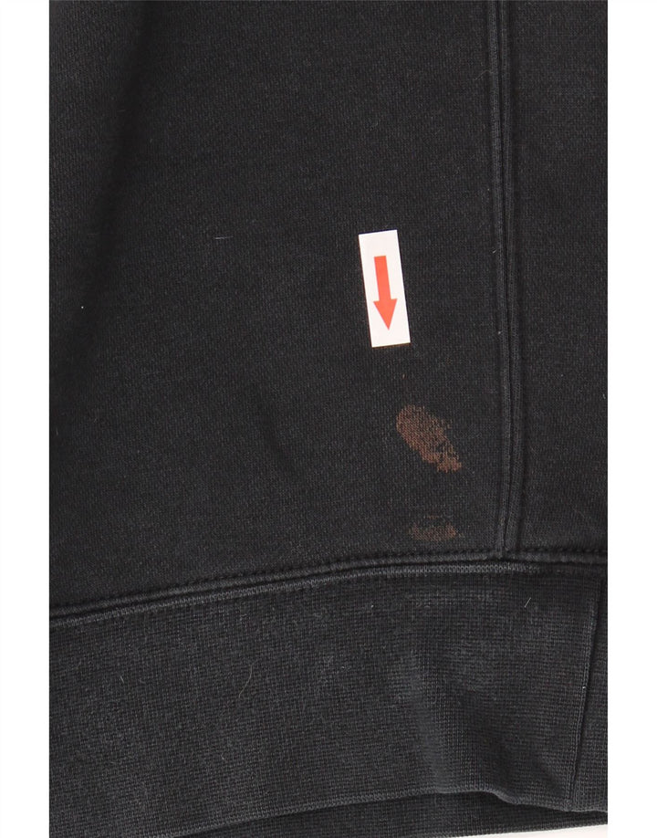 NIKE Mens Moletom Jumper Médio Algodão Preto