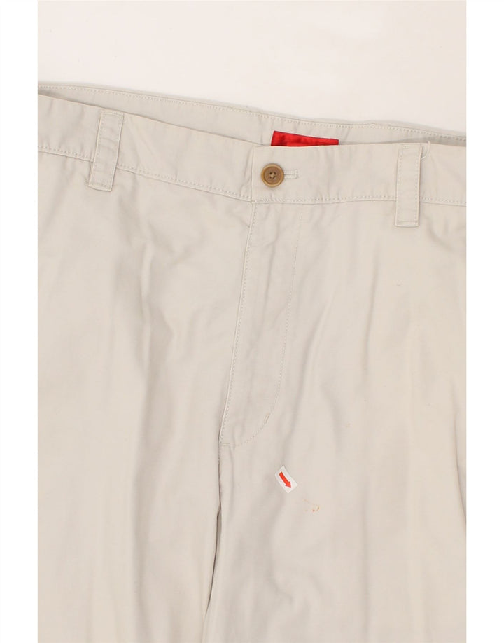 IZOD Mens Pegged Straight Chino Trousers W36 L30 Beige Cotton Vintage Izod and Second-Hand Izod from Messina Hembry 