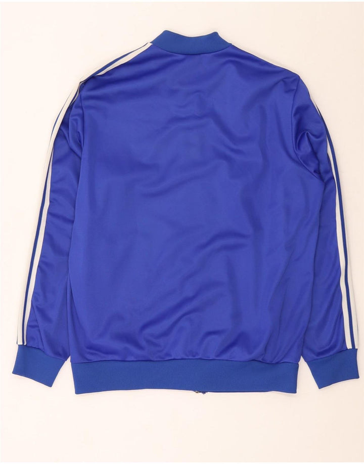 Adidas Mens Treino Top Jaqueta Grande Azul Poliéster