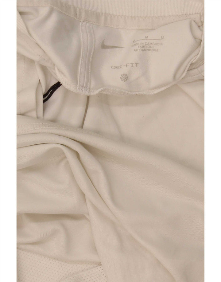 Camiseta masculina Nike Dri Fit Top médio branco colorblock