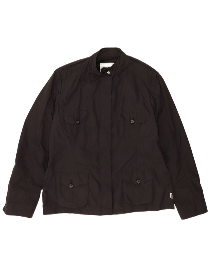 Jaqueta Geox Feminina Respira Utility UK 18 XL Poliéster Preto