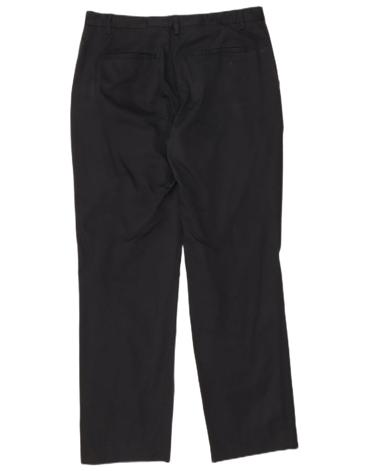 Calça masculina de terno reto Ted Baker W34 L30 algodão preto