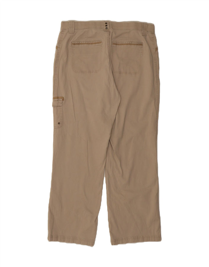 LEE Womens Straight Cargo Trousers US 16 2XL W34 L30 Beige Cotton Vintage Lee and Second-Hand Lee from Messina Hembry 