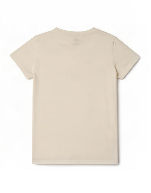 Camiseta feminina gráfica Levi's Top UK 10 pequena branca
