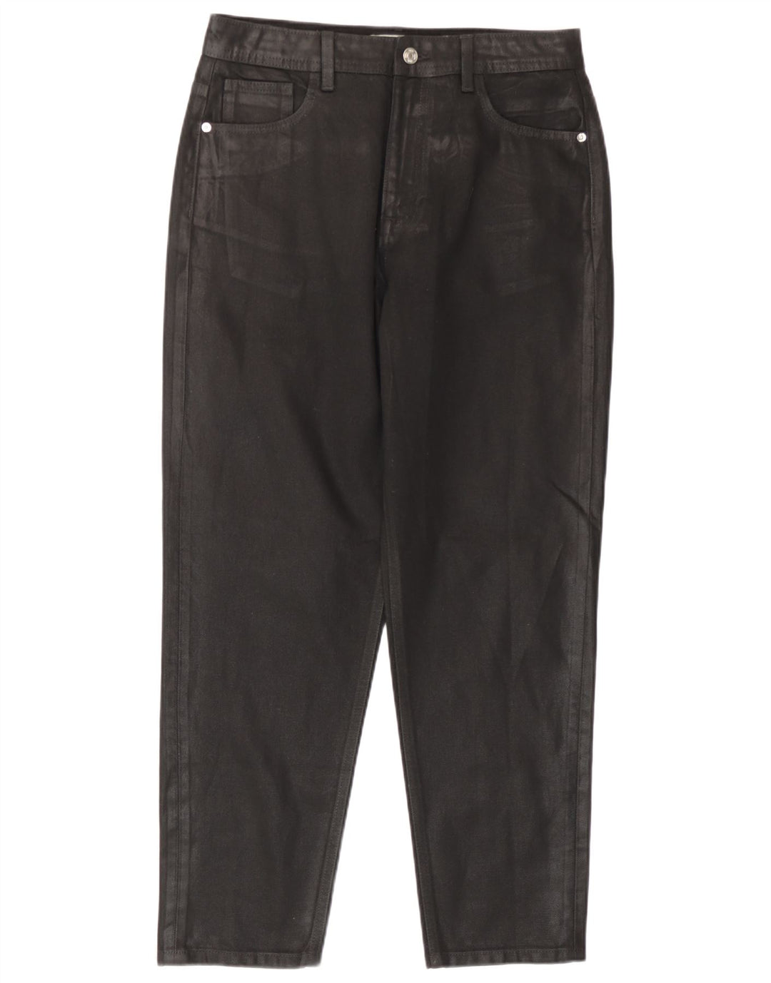 Zara Jeans Cônicos Femininos EU 38 Pequeno W28 L28 Preto