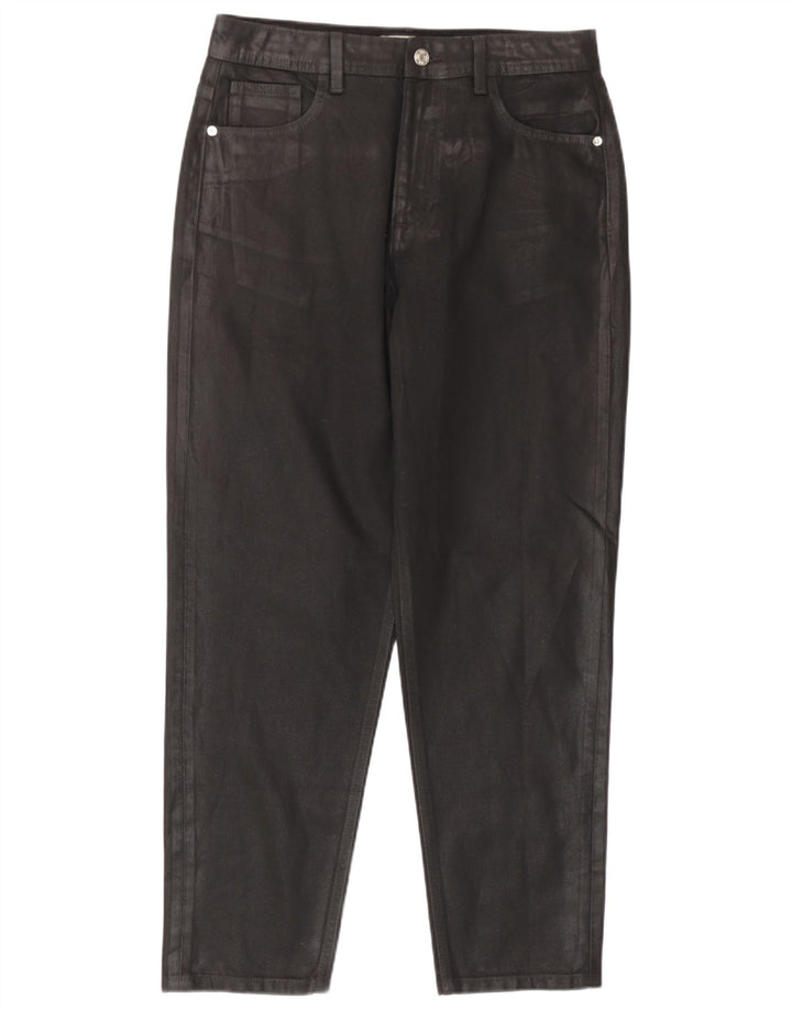 Zara Jeans Cônicos Femininos EU 38 Pequeno W28 L28 Preto