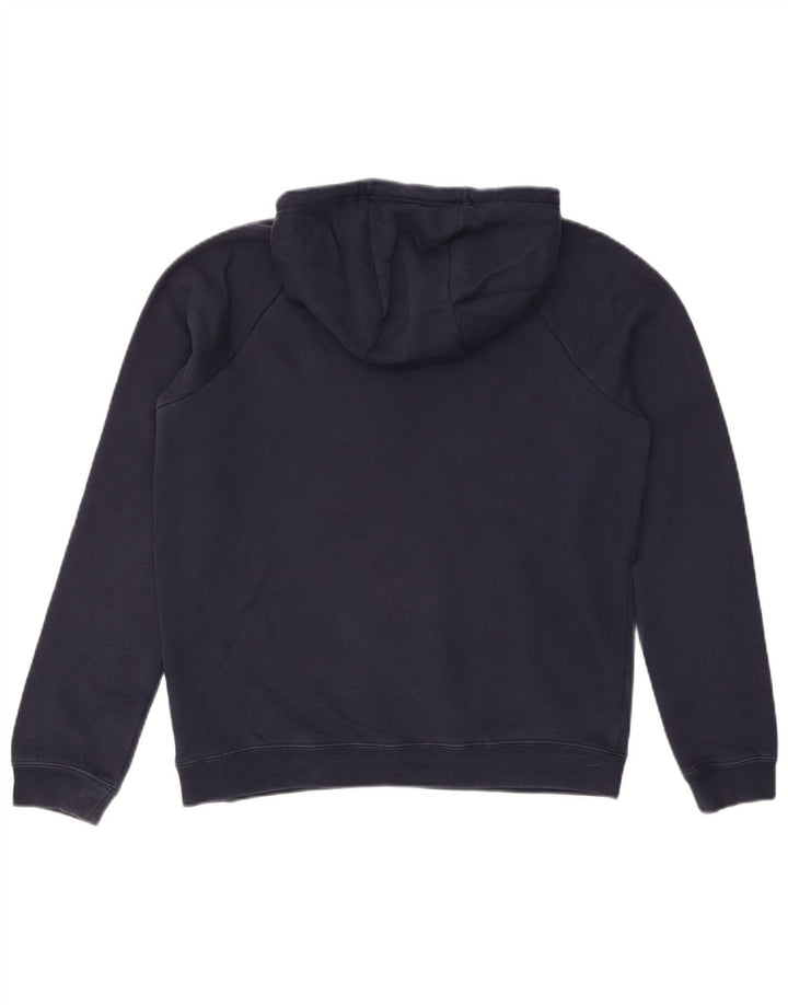 NIKE Mens Hoodie Jumper Pequeno Algodão Azul Marinho