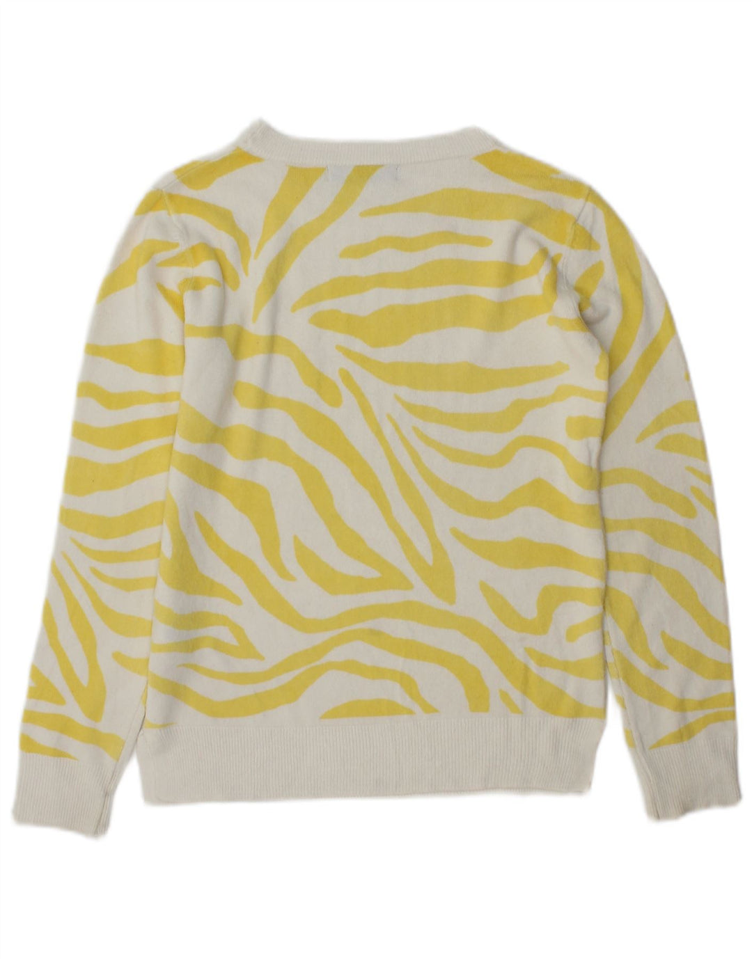 Suéter feminino Marks & Spencer com gola canoa Reino Unido 8 pequeno amarelo