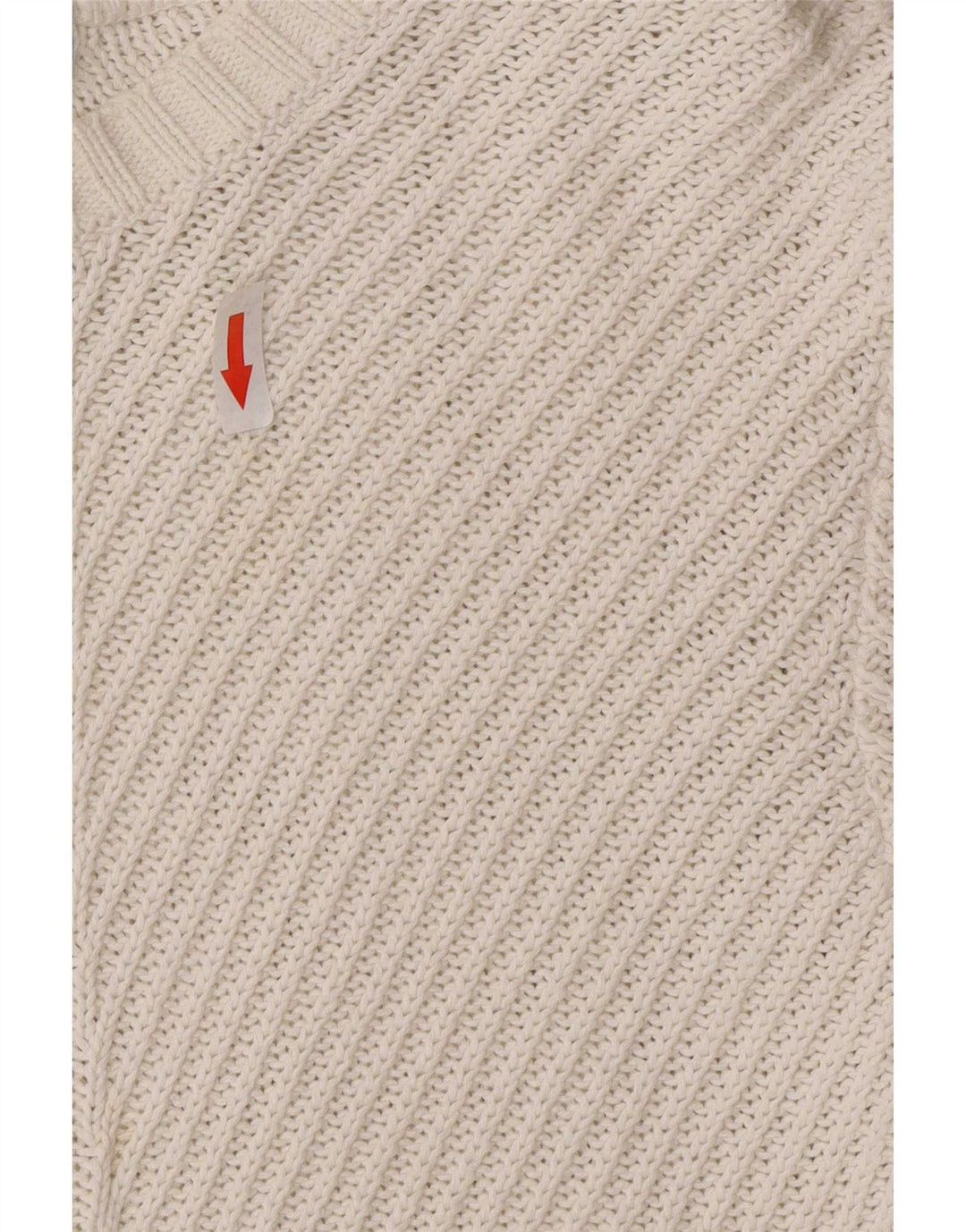 Suéter feminino Marks & Spencer com gola canoa UK 14 médio off white