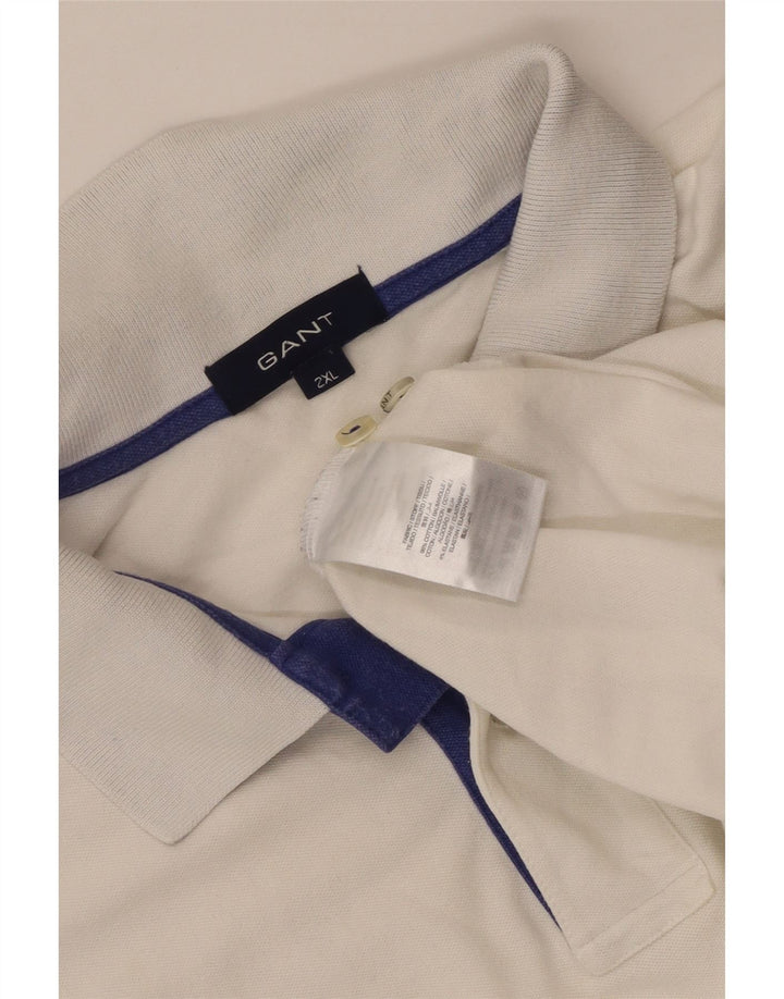 Camisa polo masculina Gant 2XL algodão branco clássico