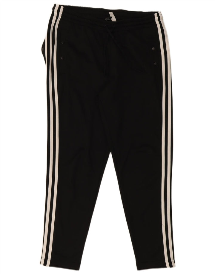 Calça de treino feminina Adidas UK 12/14 médio preto poliéster