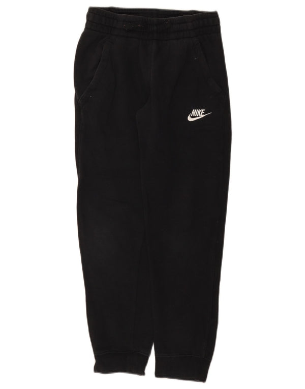 Nike meninos calças de treino joggers 8-9 anos pequeno algodão preto