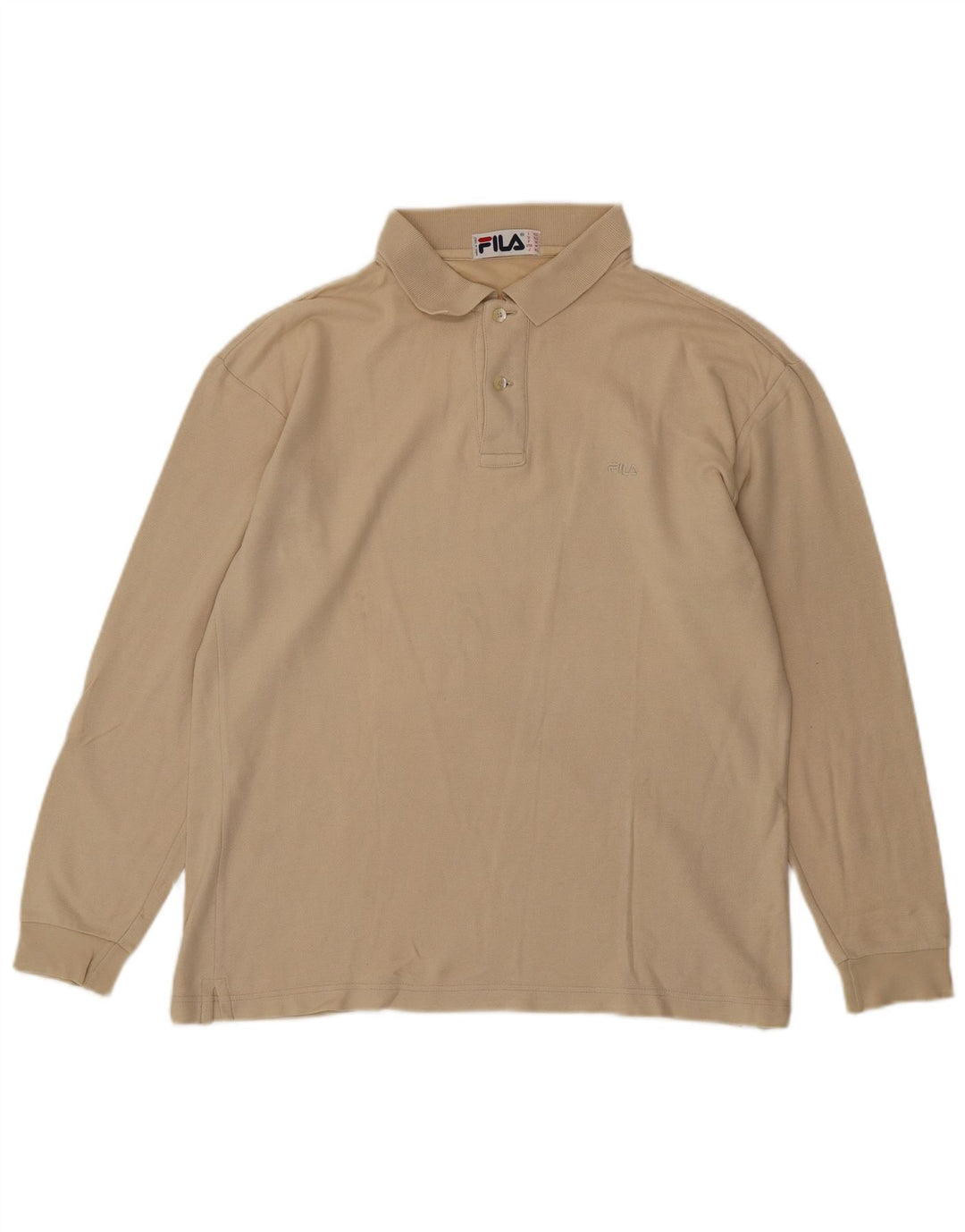 Camisa polo masculina de manga comprida FILA IT 50 Medium Beige
