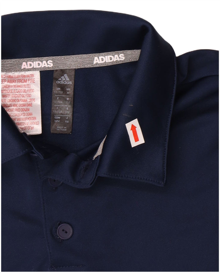 Pólo ADIDAS Menino 11-12 Anos Azul Marinho Poliéster
