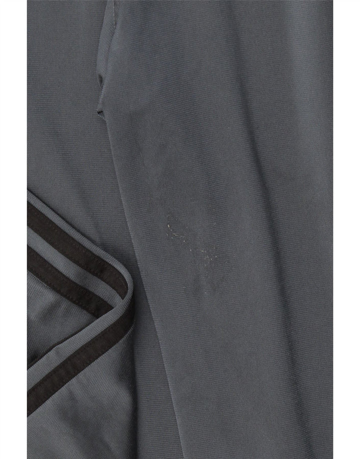 Adidas Mens Calças de treino Joggers UK 36/38 Pequeno Cinza Poliéster