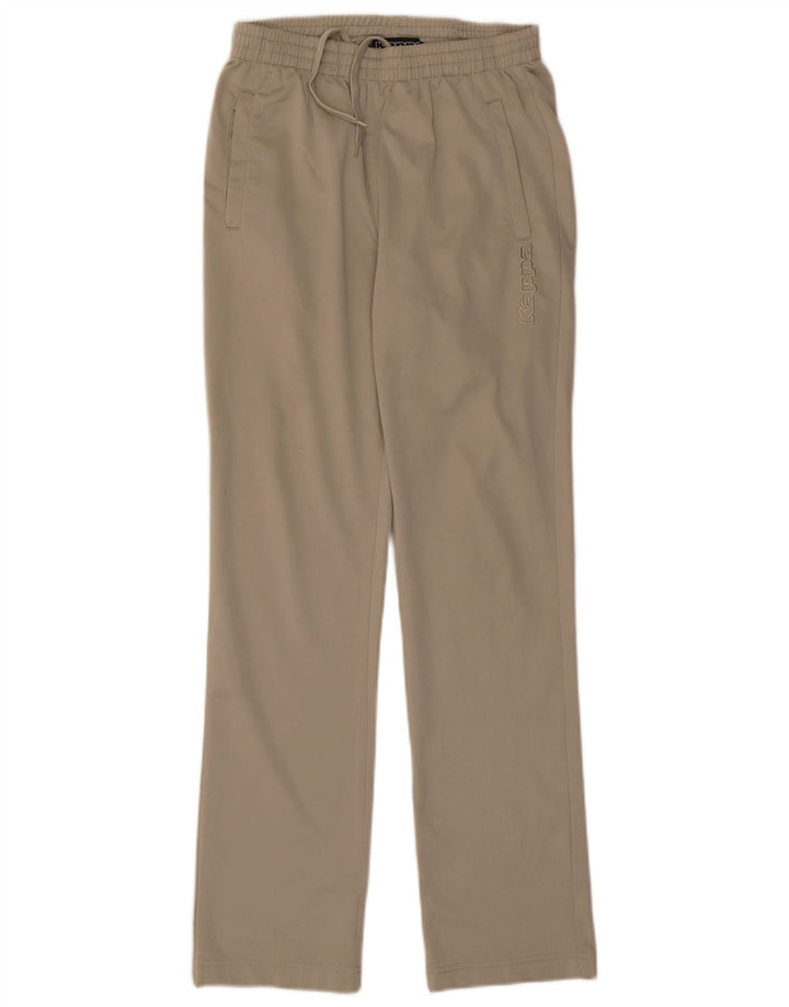 KAPPA Mens Full Tracksuit Pequeno Bege Colourblock Poliéster