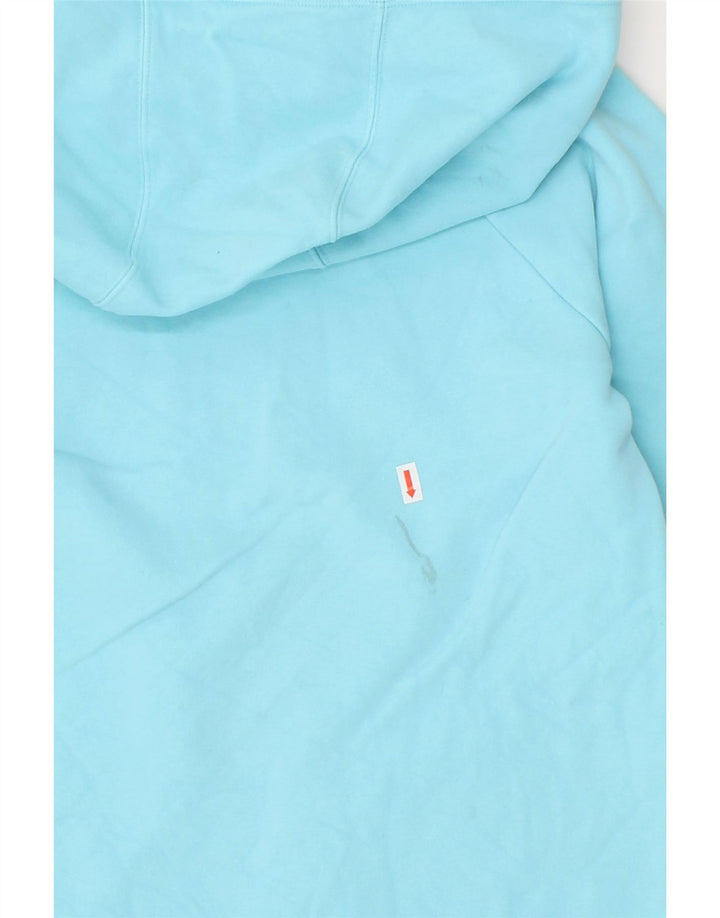 UNDER ARMOUR Womens Graphic Hoodie Jumper UK 6 XS Blue Cotton Vintage Under Armour and Second-Hand Under Armour from Messina Hembry 