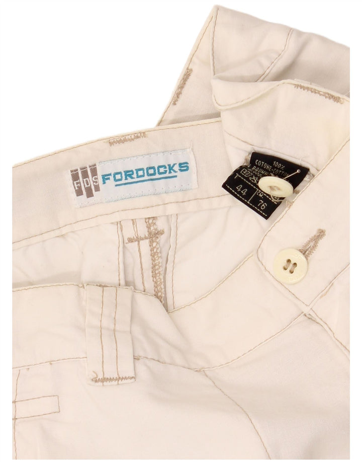 Bermuda cargo feminina Fordocks IT 44 médio W30 algodão branco