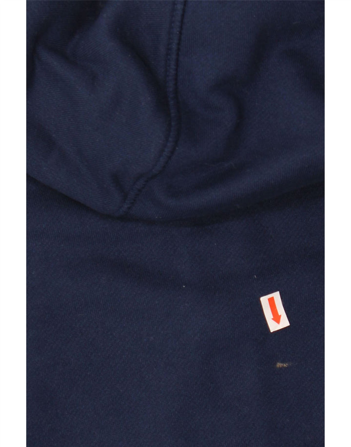 ADIDAS Masculino Climalite Zip Hoodie Suéter Médio Azul Marinho Poliéster